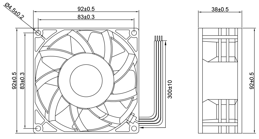 MFE9238 Dimensions
